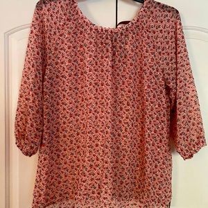 Matilda Jane Floral Semi Sheer Top.